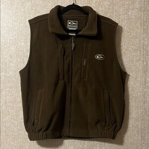 Drake Men's Dark Brown Fleece Vest